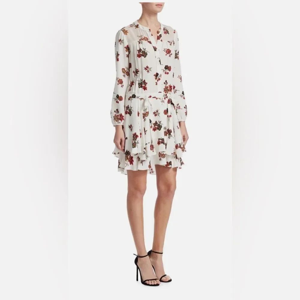 $575 NWOT A.L.C. Rori 100% Silk Drop Waist Dress Size 2 H1